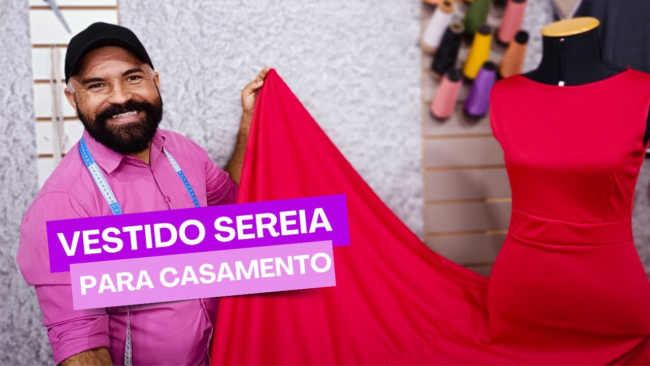 VESTIDO SEREIA PARA CASAMENTO👗✂️🧵#moldesderoupas #presencial #livedehoje #live