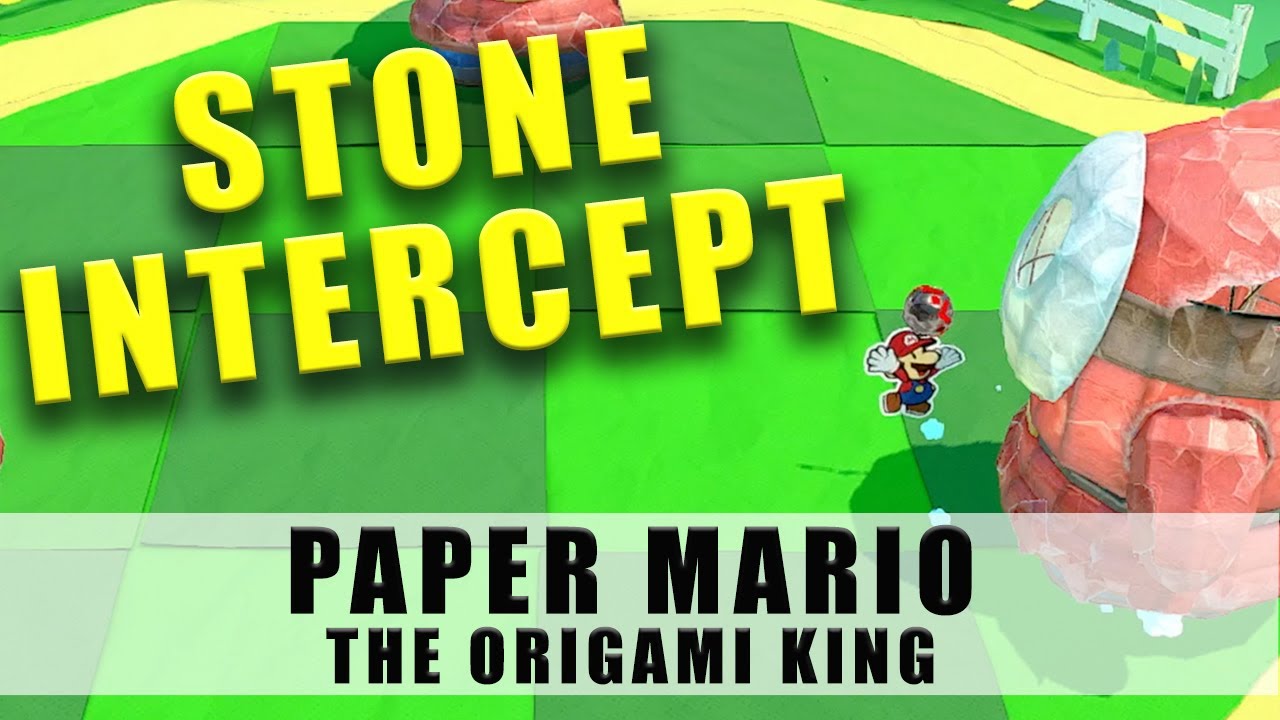 Paper Mario The Origami King how to get the Shell Stone football from the giant Shy Guys