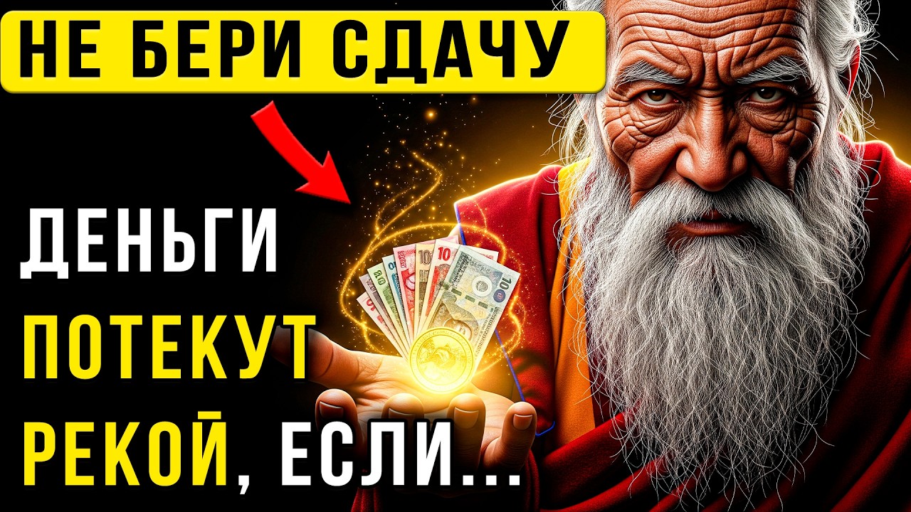 Денег НЕ БУДЕТ! Если продолжишь брать их ЭТОЙ рукой | Мудрость Тибета