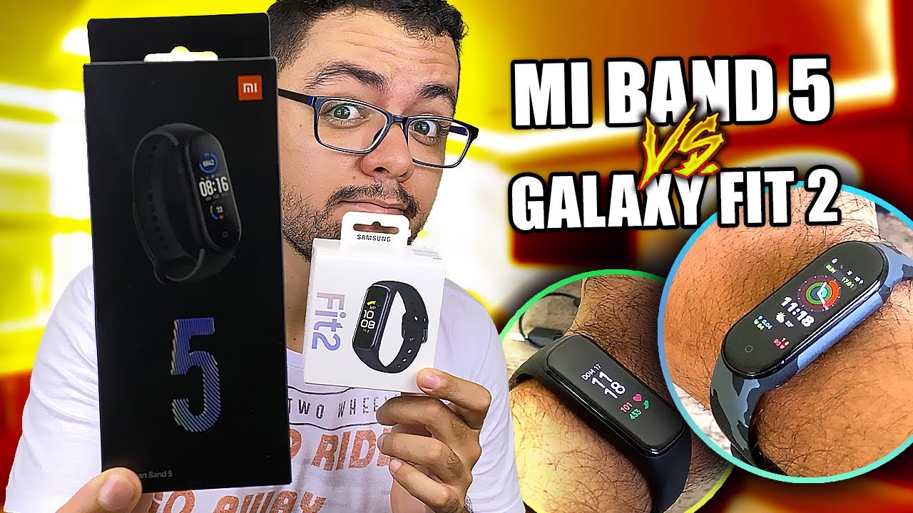 Mi Band 5 vs Galaxy Fit 2: Comparativo das MELHORES Smartbands (Xiaomi vs Samsung)