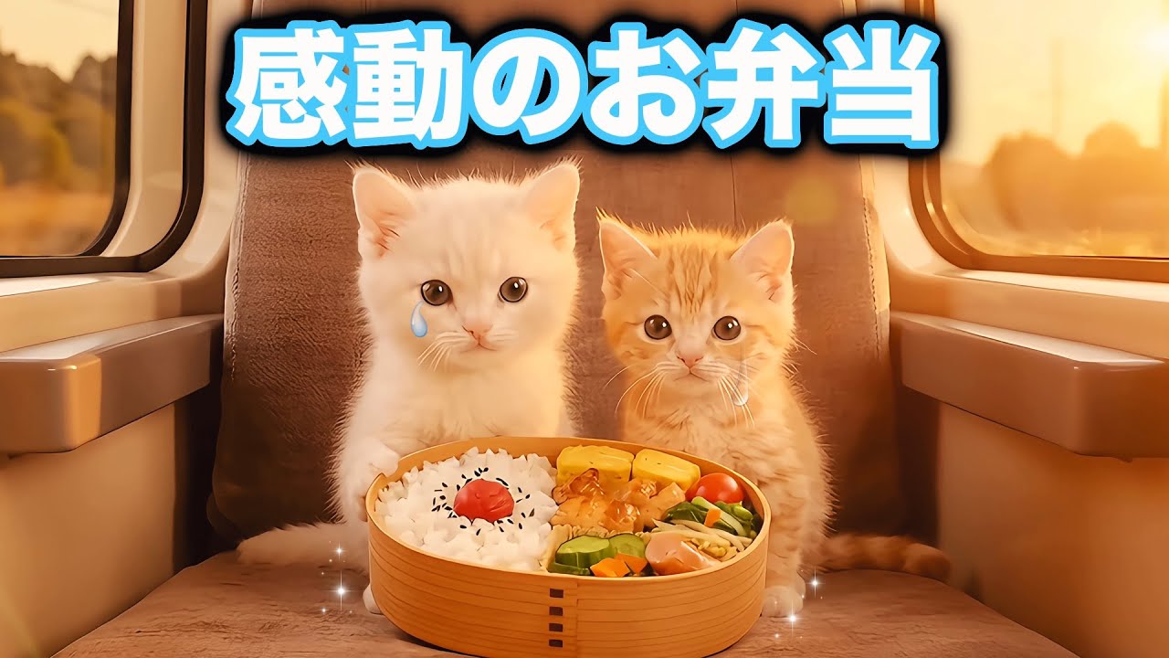 【田舎ねこのめぐ】ママ..おいしかったよ（泣）😿💗｜お母さんのお弁当が1番大好きなのにゃ。