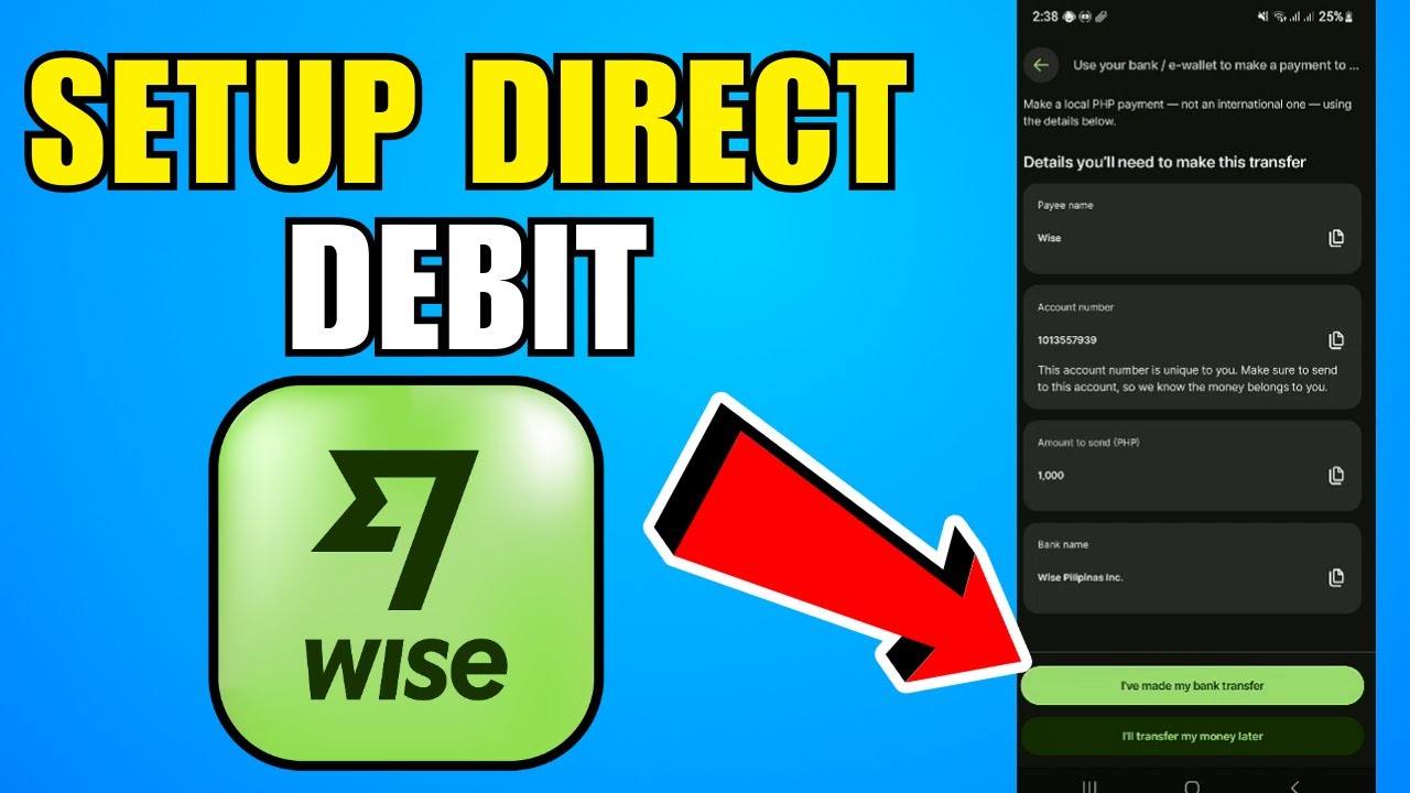 How To Setup Direct Debit In Wise (2026) (Complete Guide)