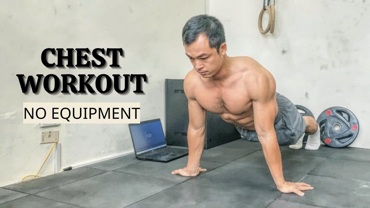 No Equipment Chest Workout 💪 10-Minute EMOM Push-Up Challenge