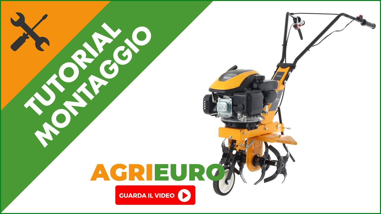 Motozappa a benzina Stiga SRC 36 V : montaggio completo della pratica e compatta zappatrice