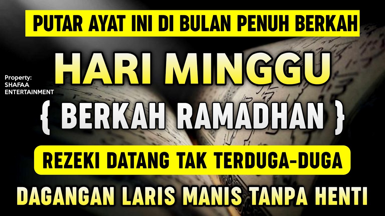 BISMILLAH KUNFAYAKUN🤲🤲SESEPI APAPUN USAHA,BISA DILARISKAN DENGAN AYAT INI | SEMOGA MENDAPAT BERKAH