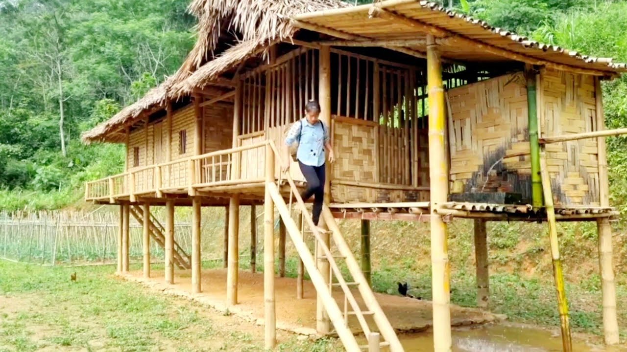The talented girl built a farm, harvested fruits to sell, and did gardening