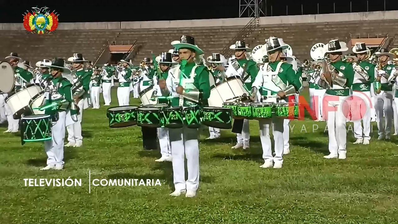 #Yapacaní Presentación del Colegio Nacional Calama de Quillacollo, Cochabamba, en Concurso de Bandas