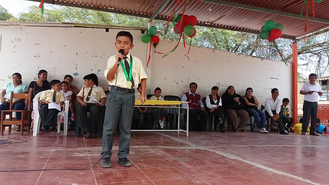 Palabras de agradecimiento.Alcalde del municipio escolar