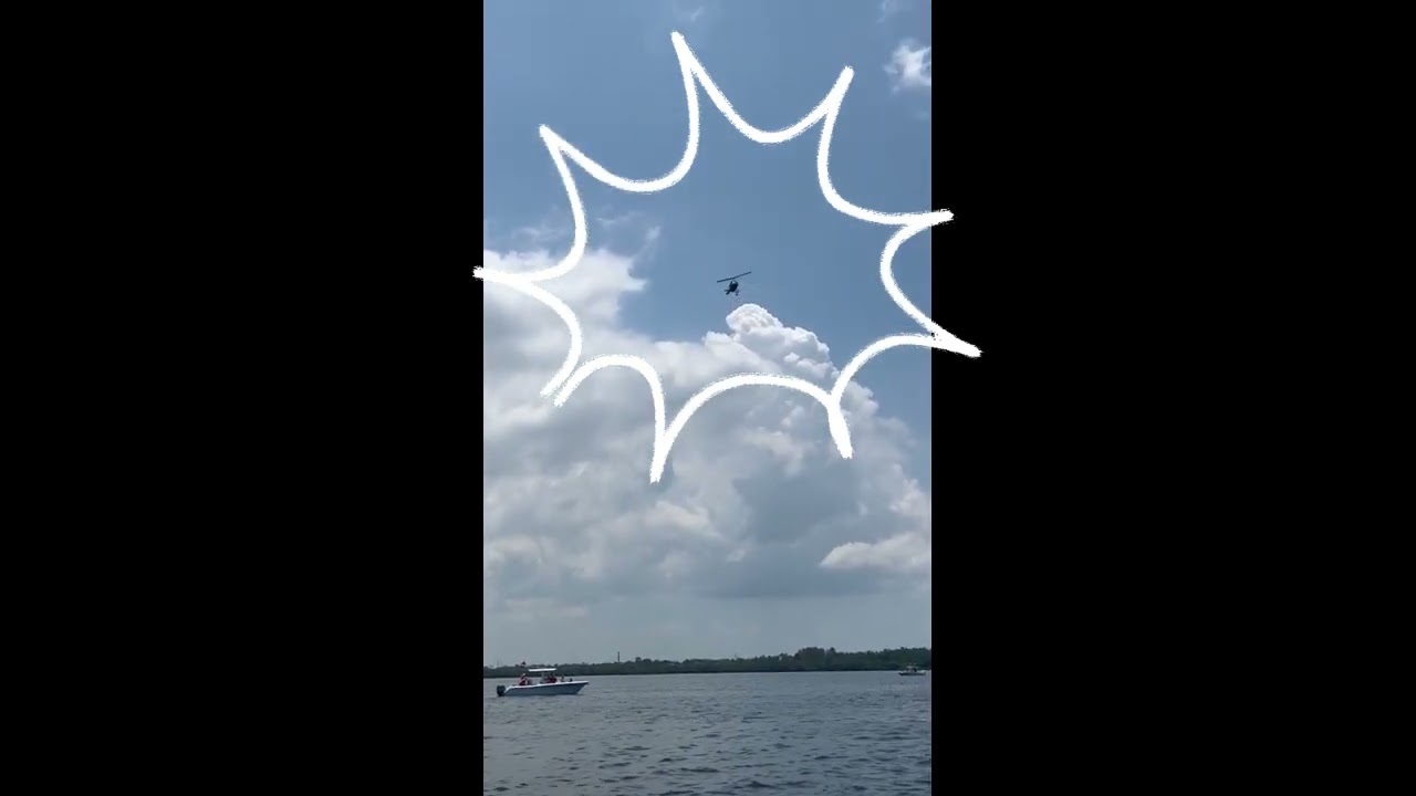Attack heli on the move in Florida - scalloping 2023 armada