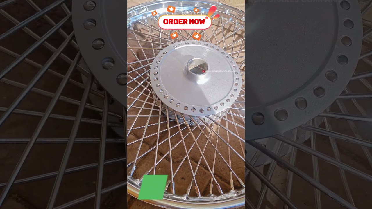 Yamaha RX 100 Spare Parts | 72 Spokes Wheel Rim Modified 