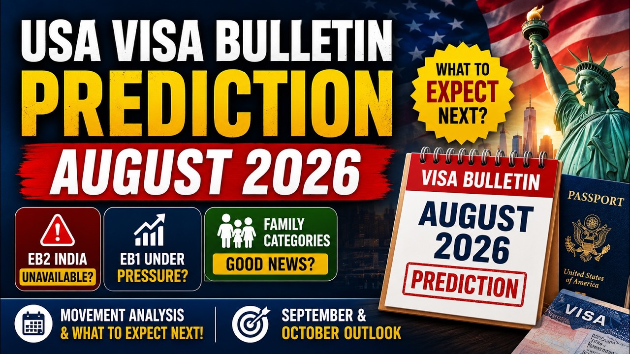 🚨 Прогноз визового бюллетеня США на август 2026 г. | Важные новости по EB2 для Индии ⚠️ Предупреж...