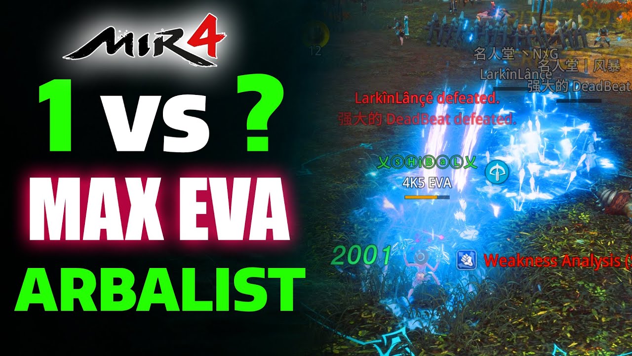 MIR4 PvP: 1 vs ? – The Power of EVA Arbalist Build!