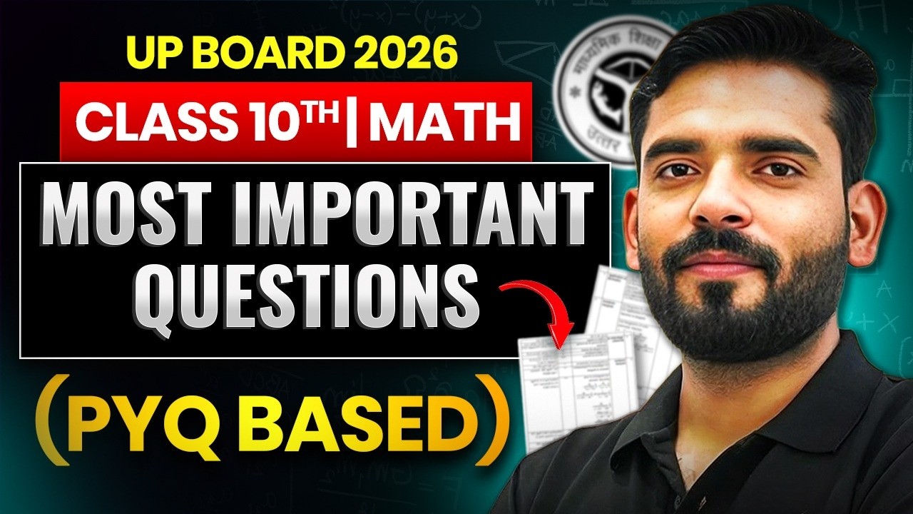 Class 10th MATHS | Most Important Questions | Board Exam 2026