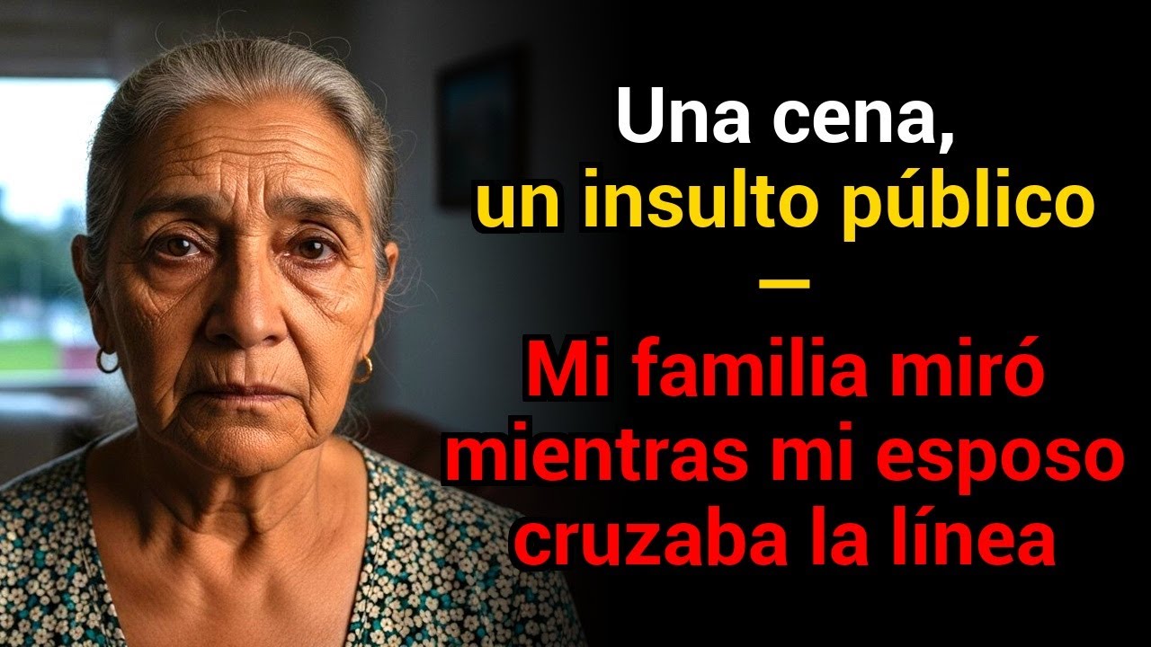 Una cena, un insulto público — Mi familia miró mientras mi esposo cruzaba la línea