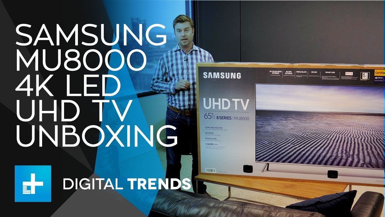Телевизор Samsung MU8000 LED 4K UHD — распаковка