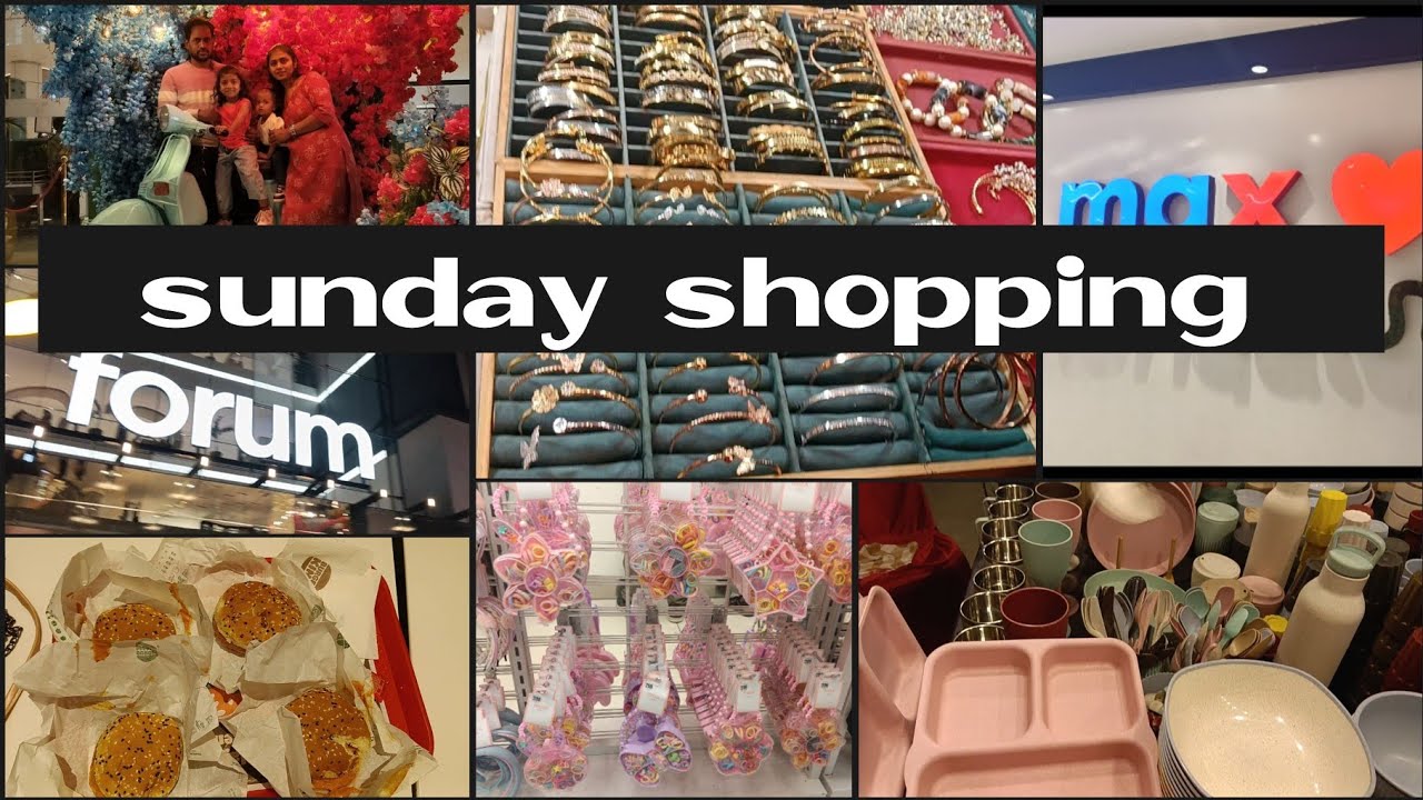 🛍️Sunday shopping | 🍔🍕day out with family | 💃ಶಾಪಿಂಗ್ ಟೈಮ್ @yudvigowda 