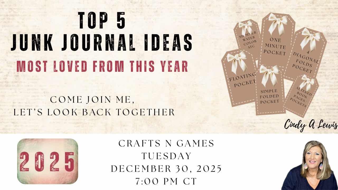 Top 5 Junk Journal Ideas From This Year | Create With Me Live