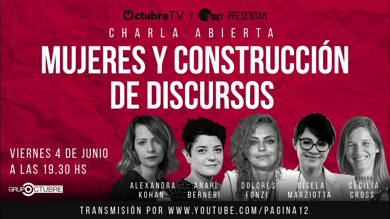 Charla Abierta: Mujeres y construcción de discursos