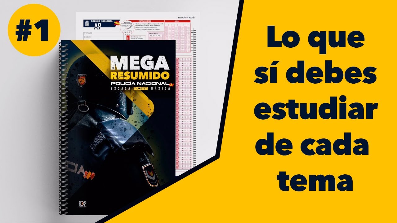 #1 - ESTUDIA ESTO DE CADA TEMA Y APRUEBA LA OPOSICIÓN A POLICÍA NACIONAL / MEGARESUMIDO