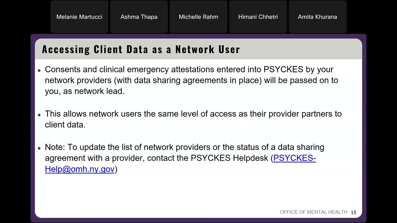 PSYCKES for Network Users
