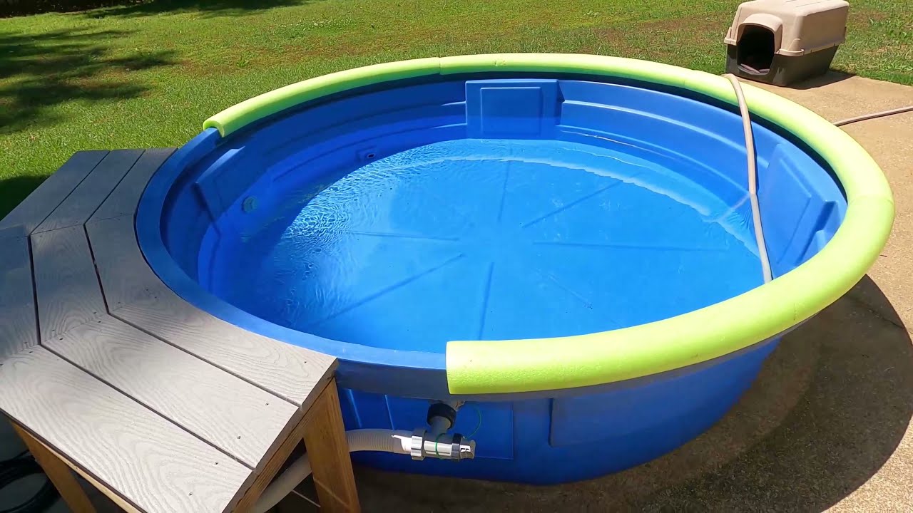 Setting Up An 8' Poly Stock Tank Pool From Tractor Supply DIY