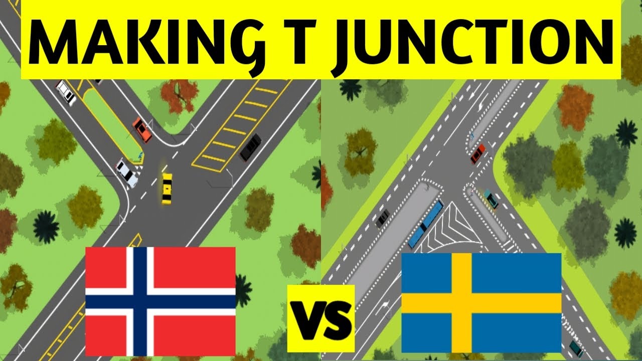 NORWAY vs SWEDEN | MAKING T JUNCTION 4 | INTERSECTION CONTROLLER 3