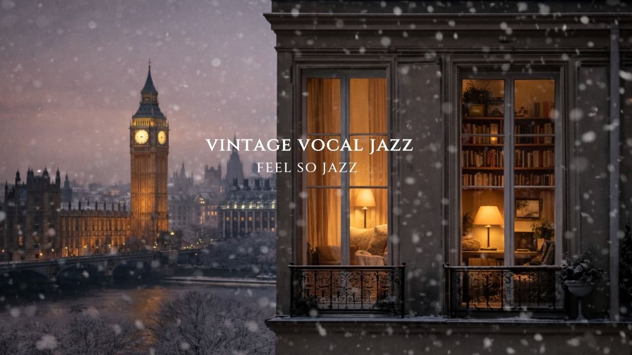 [playlist] Винтажный вокальный джаз снежной ночью в Лондоне ❄️ Уют и тепло