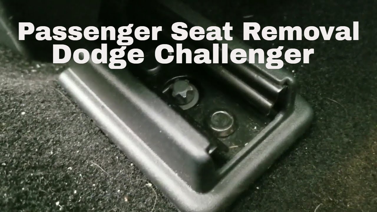 2019 Dodge Challenger 1320 (Passenger seat/rear lower removal)