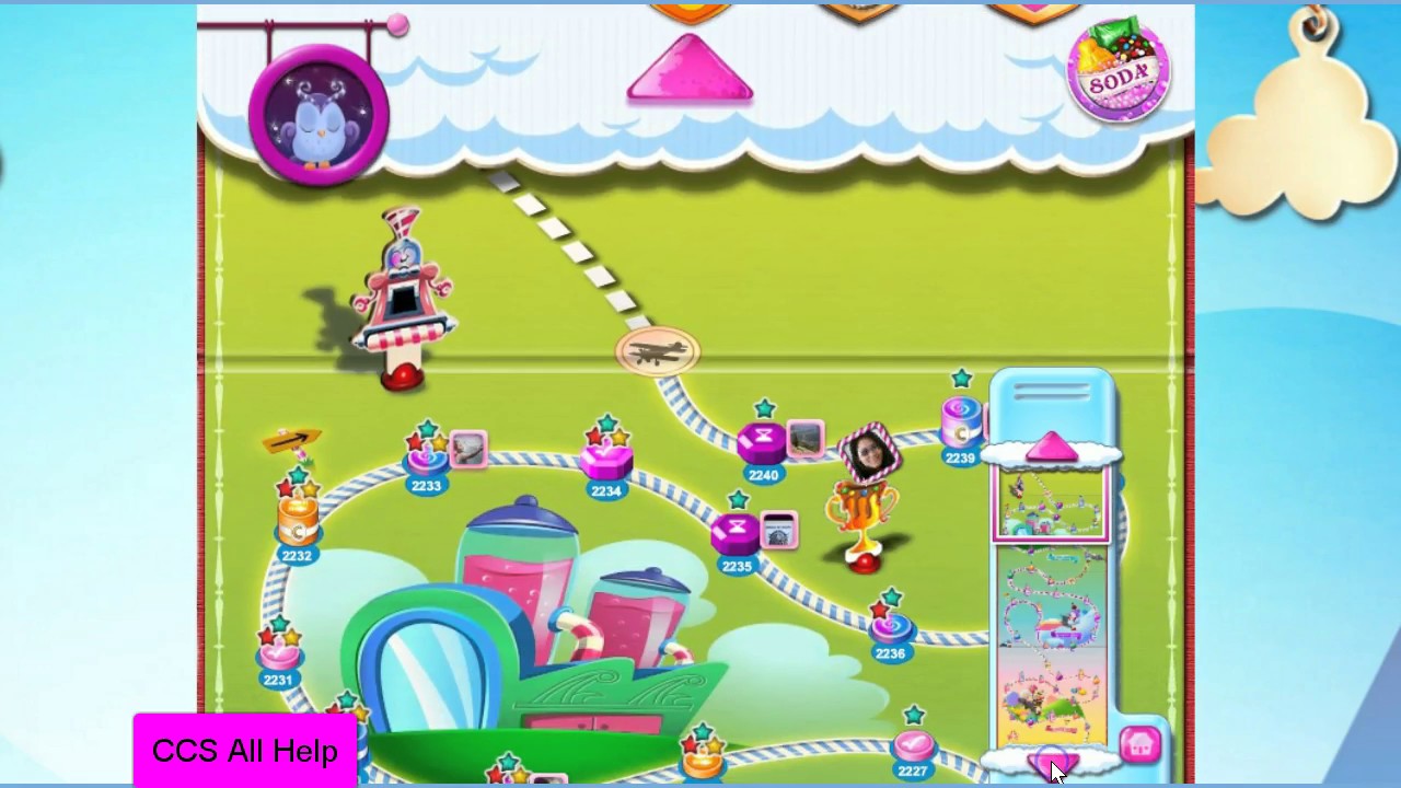 How to scroll down levels in Candy Crush Saga