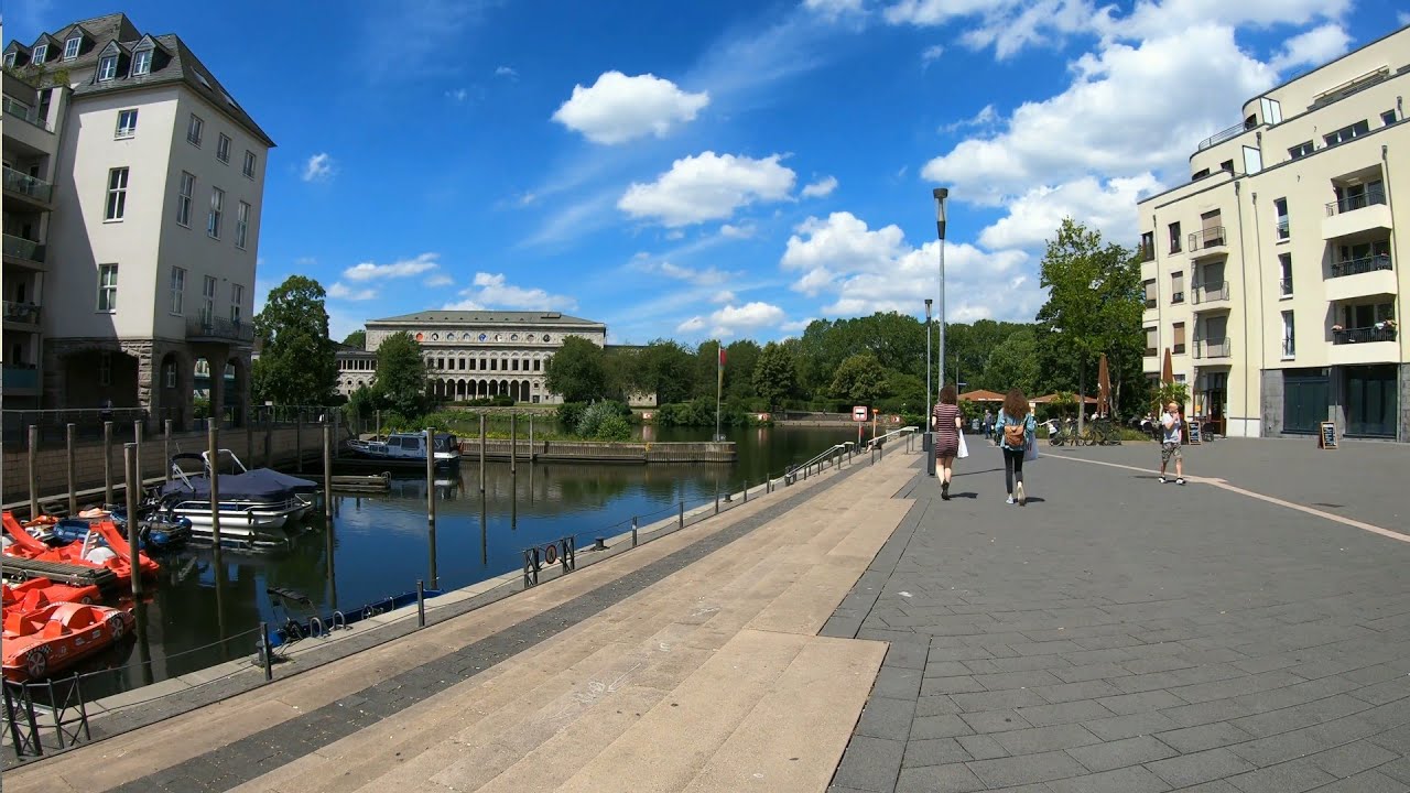 [4K] Cycling Ruhr | Essen-Kettwig - Mülheim Stadthafen via Ruhrauenweg