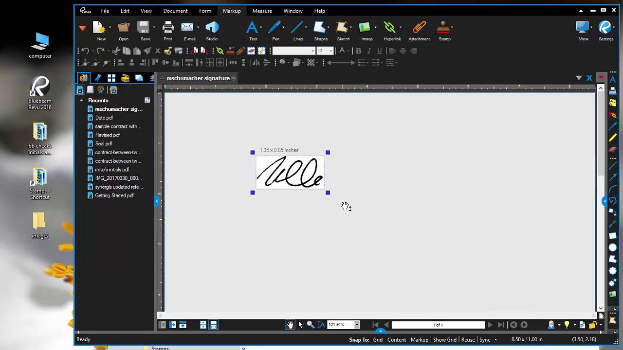 how to make bluebeam stamps for a checkmark, signature, and initials