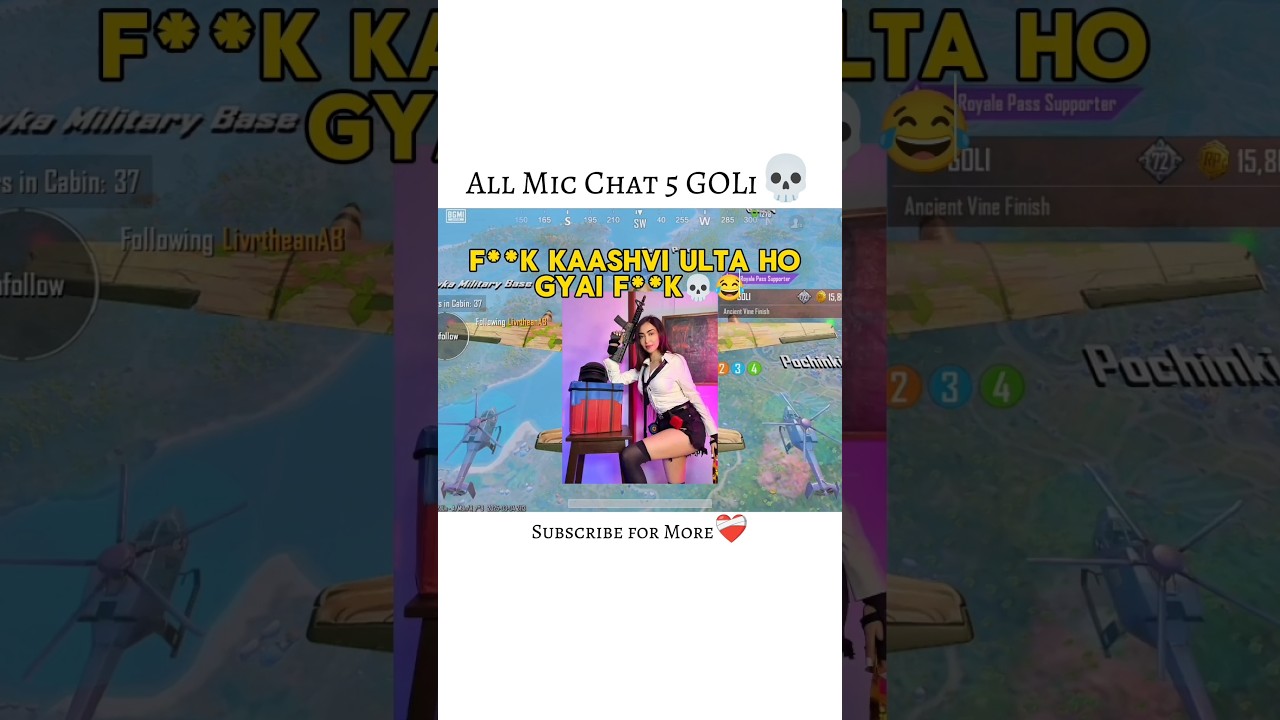 Mic All Chat💀 #shorts #viralshorts #pubg  #scout #jonathangaming #kaashplays #bgmi #ultimateroyale