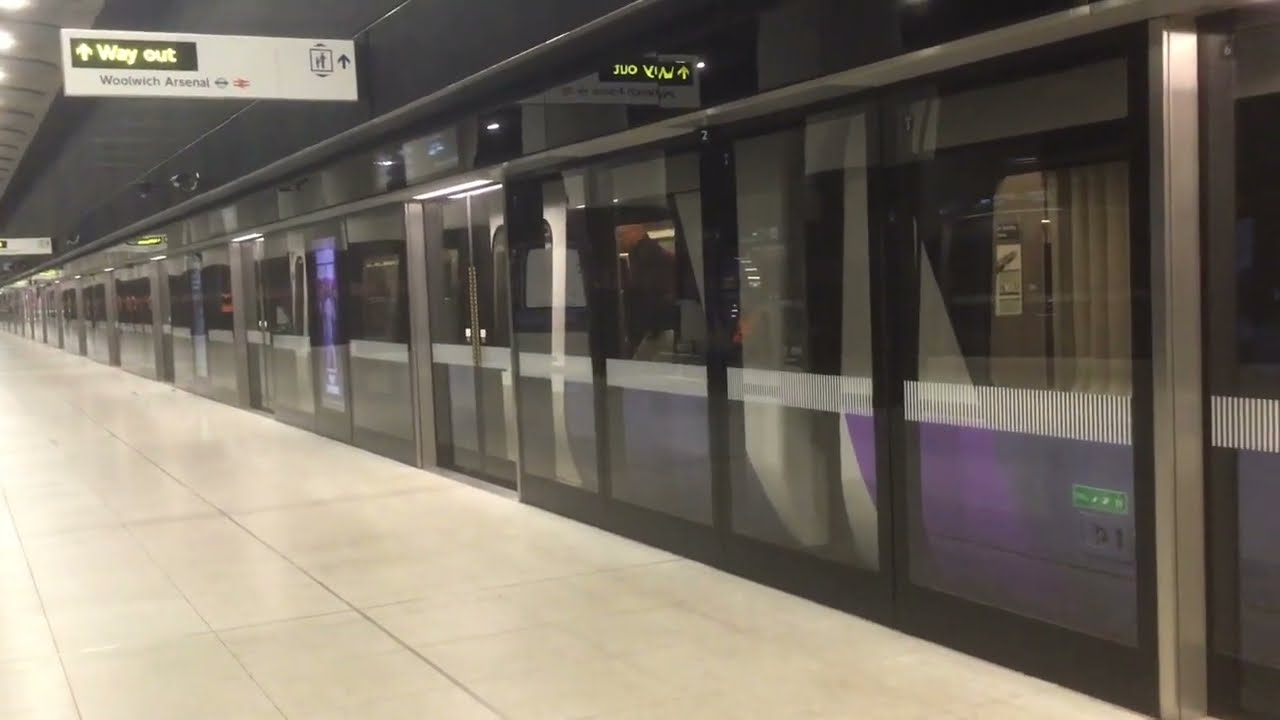 Elizabeth Line Trains at Woolwich Station 25/5/22