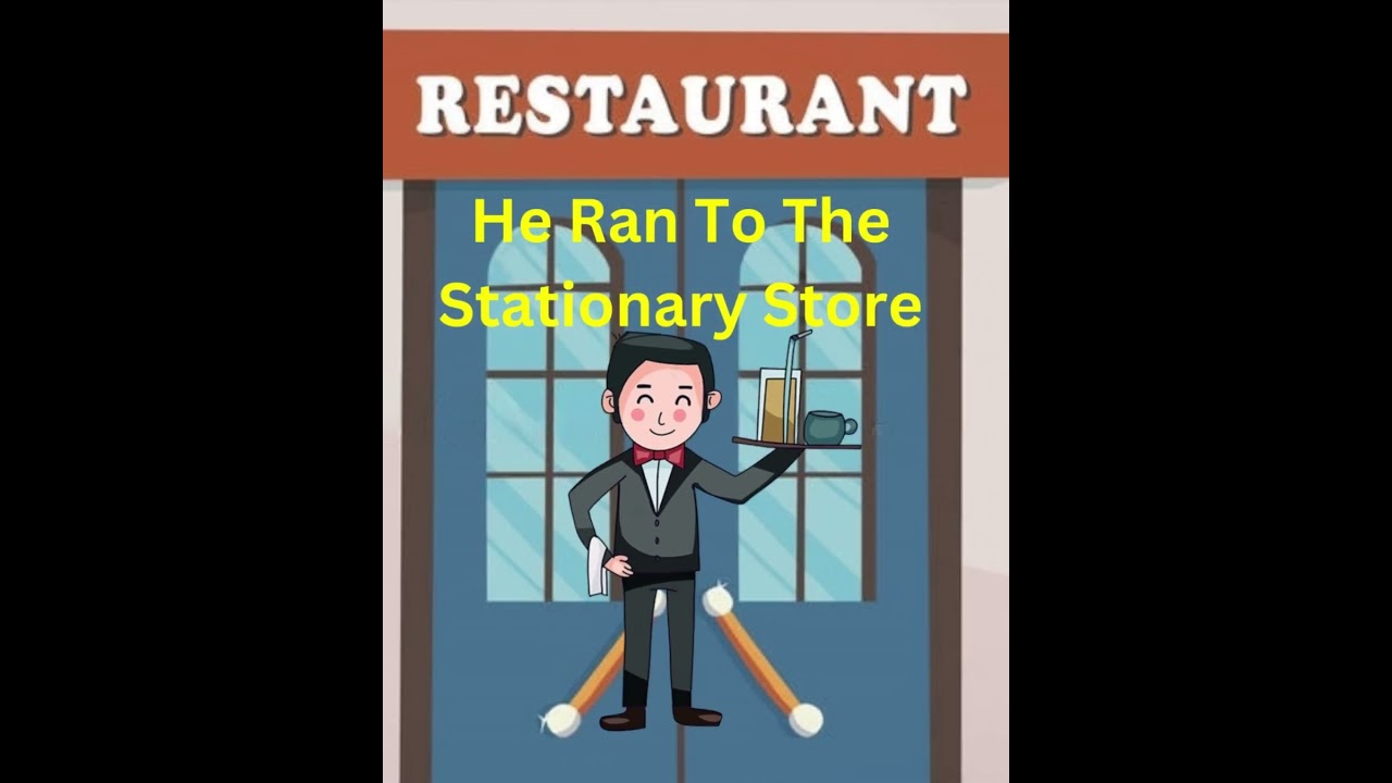 Shortest story : The Smartest but foolish Waiter #shorts #funny #restaurant #smart