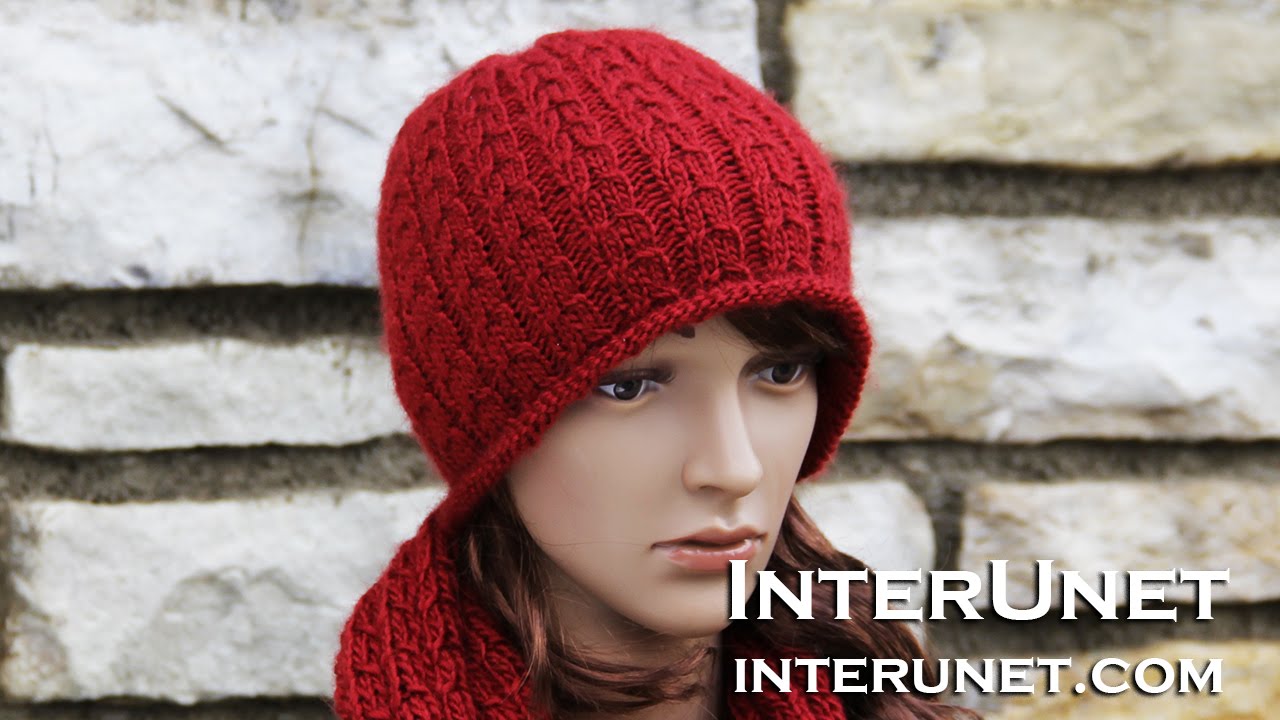 How to knit a hat - double braid stitch