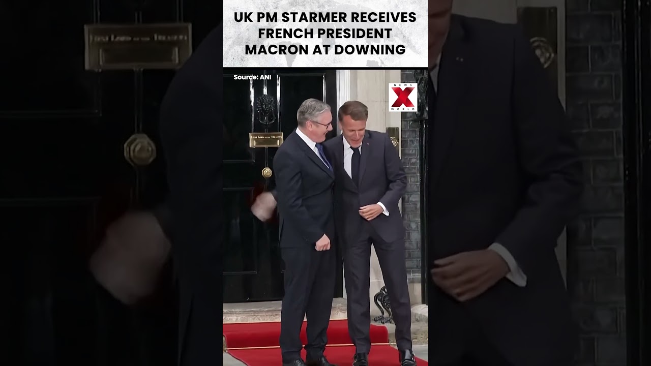 UK PM Starmer receives French President Macron at Downing Street for talks with Merz, Zelenskyy