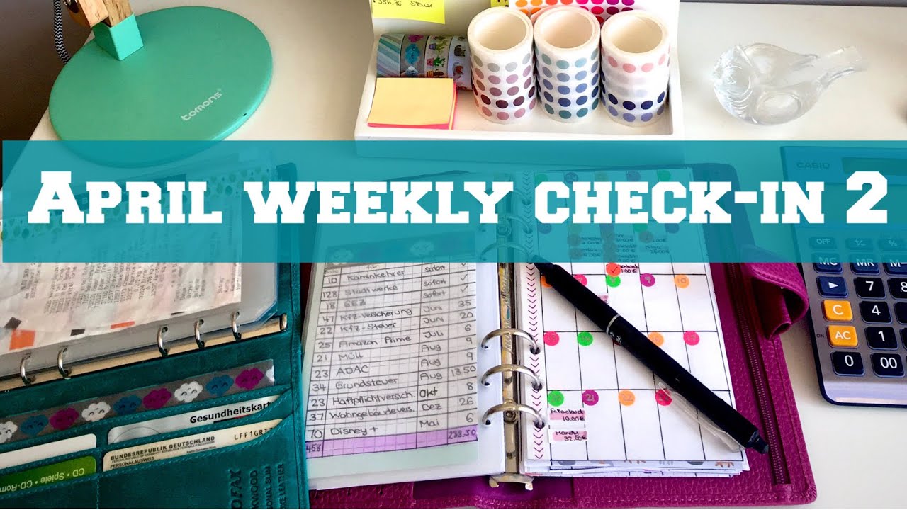 APRIL BUDGET 📝 Woche 2 - Meine echten Einnahmen + Ausgaben - Finanzen im Filofax