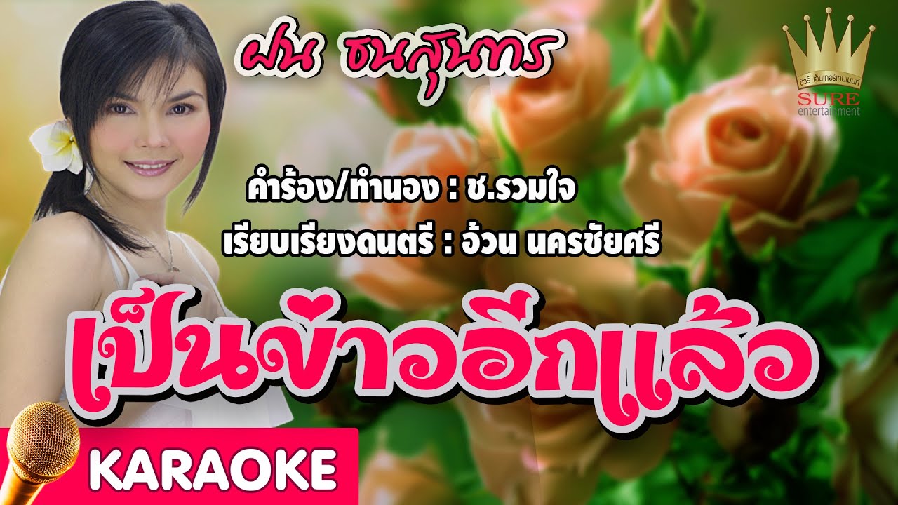 เป็นข่าวอีกแล้ว - ฝน ธนสุนทร【Karaoke】