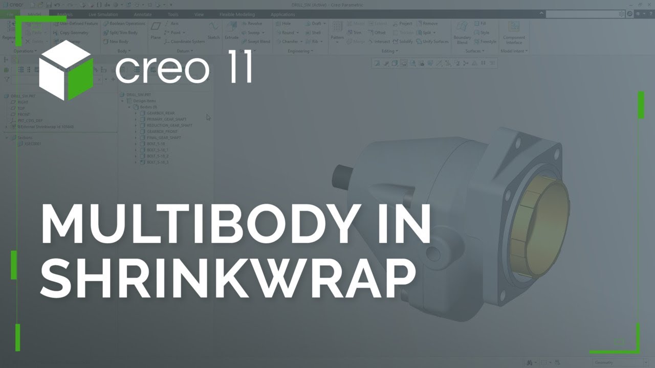 Multibody in Shrinkwrap | Creo 11
