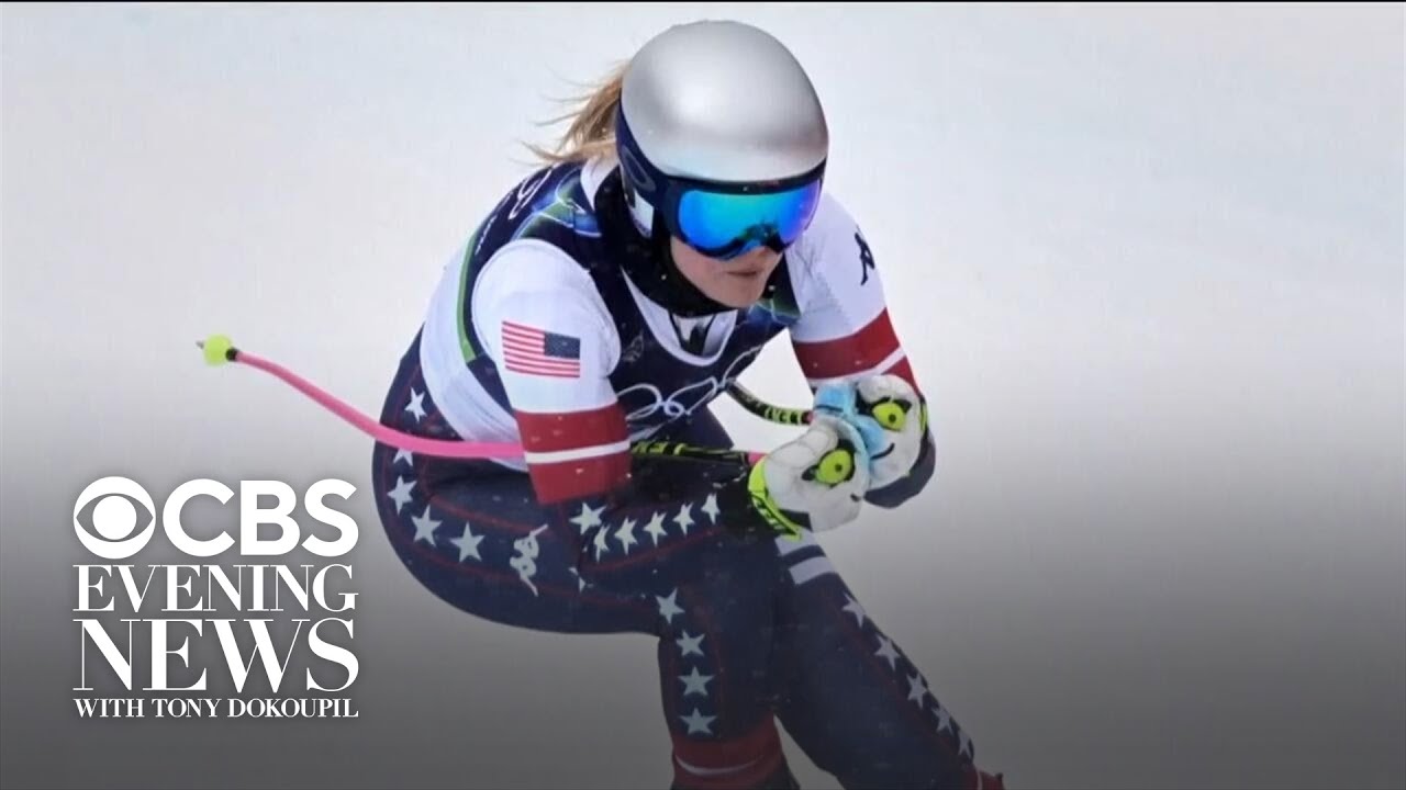 Lindsey Vonn finishes faster than previous practice runs, despite ACL tear