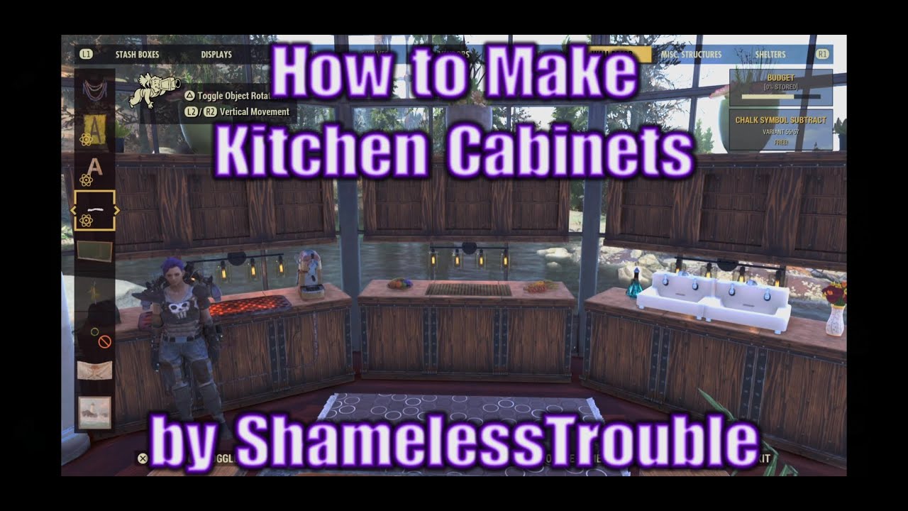 Fallout 76 Hacks - Kitchen Cabinets, Merging up and down