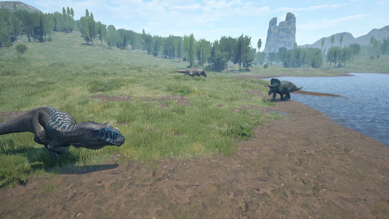 The Isle - Triceratops VS 2 Gigas
