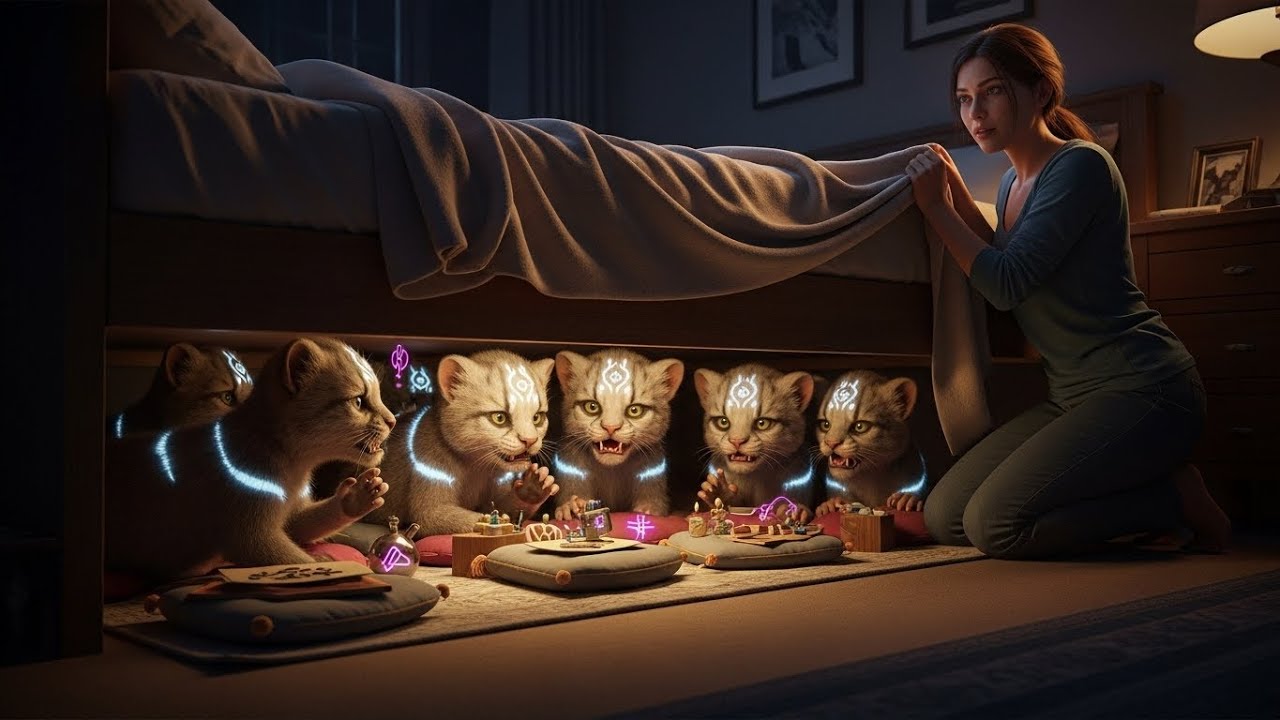 She Overheard Tiny Roars Under the Bed Cubs Had Built a Secret Meeting Room to Discuss Human Matters