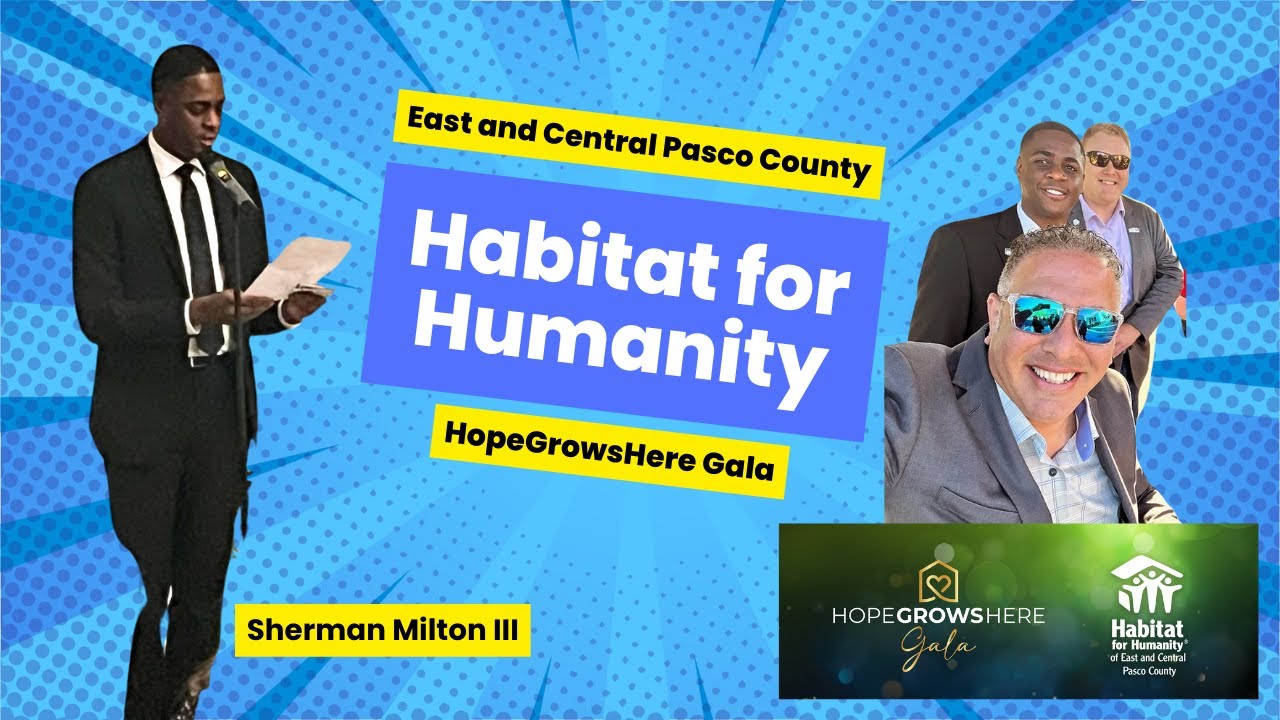 Habitat for Humanity of East and Central Pasco County Gala Speech with Realtor Sherm