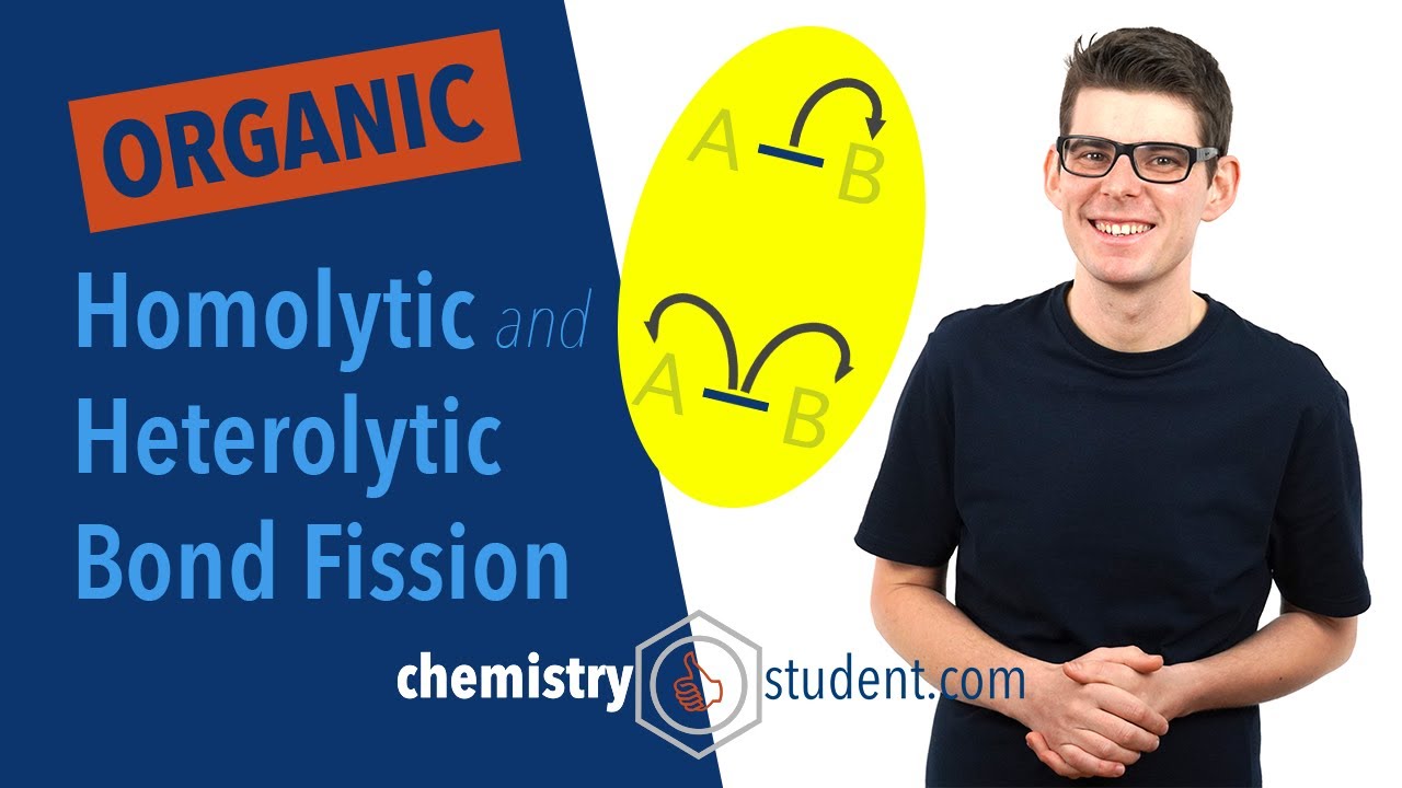 Homolytic and Heterolytic Bond Fission (A-level Chemistry)