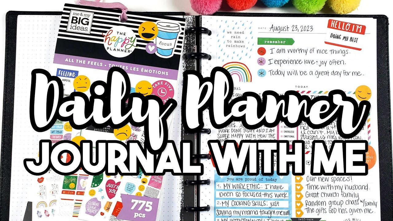 DAILY PLANNER IDEAS #2💡:  Using the Happy Planner Layout as a Daily Journal| How To Journal