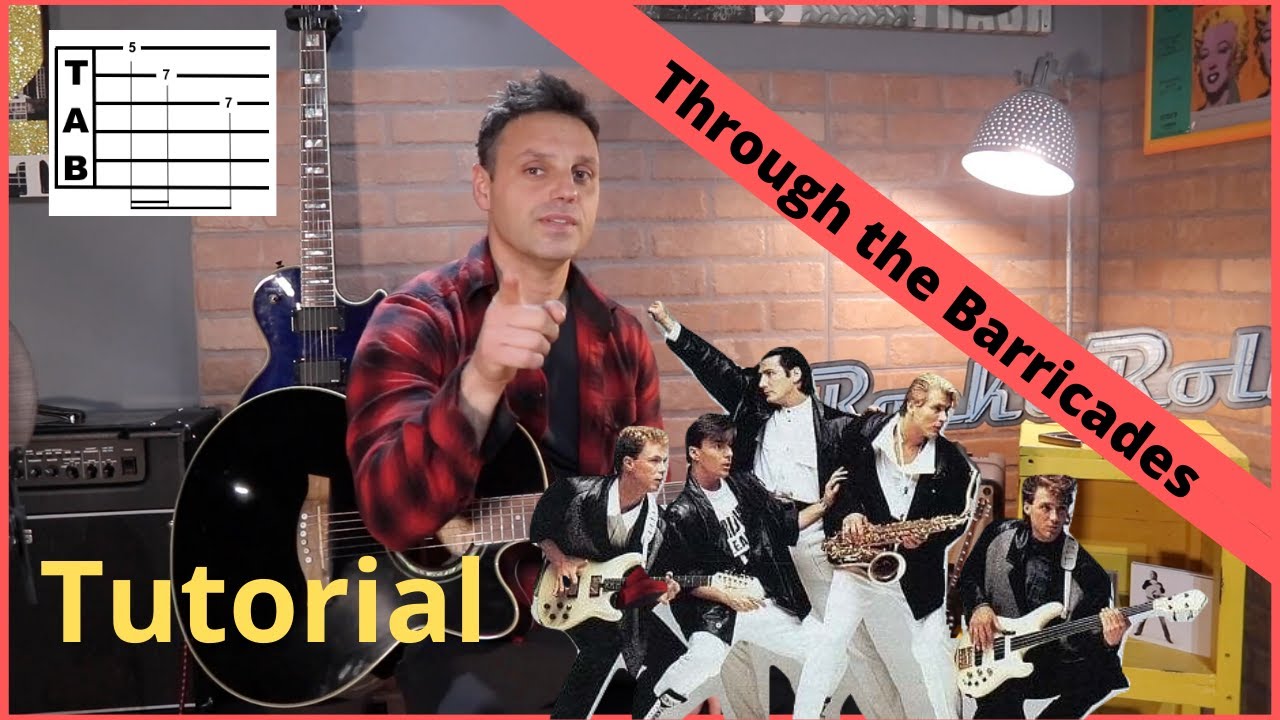Tutorial: Through the Barricades - Spandau Ballet ♫ Acoustic Guitar (TAB)