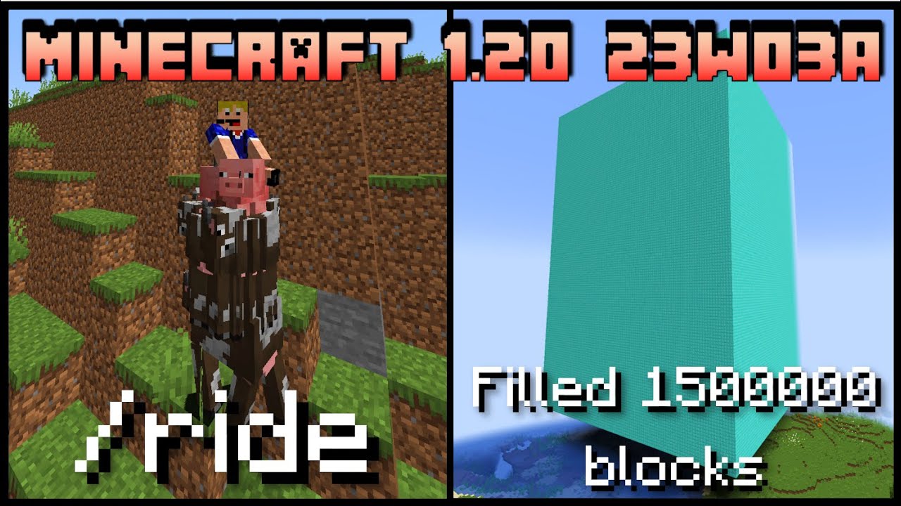 Minecraft 1.20 - Snapshot 23w03a - Massive Command Update!