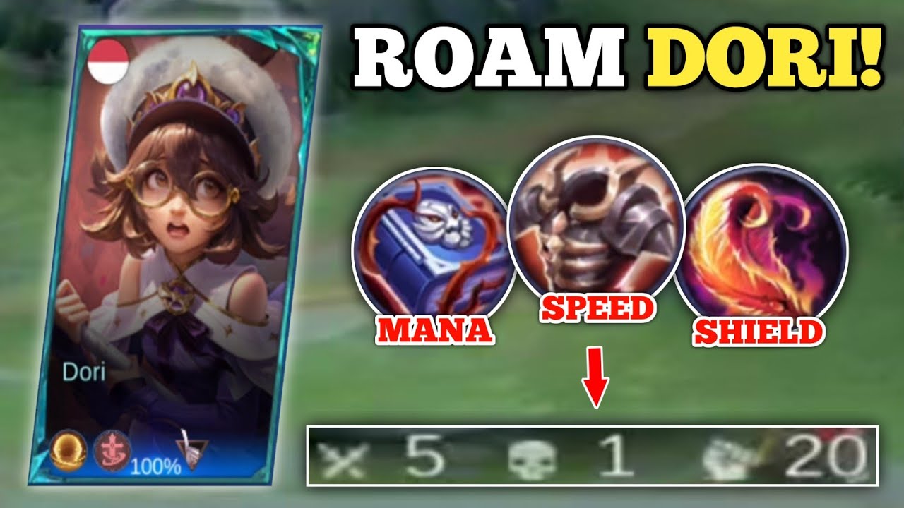 NEW HERO DORI, BROKEN ROAMER! (advanced server!💀) DORI BEST BUILD AND EMBLEM -MLBB