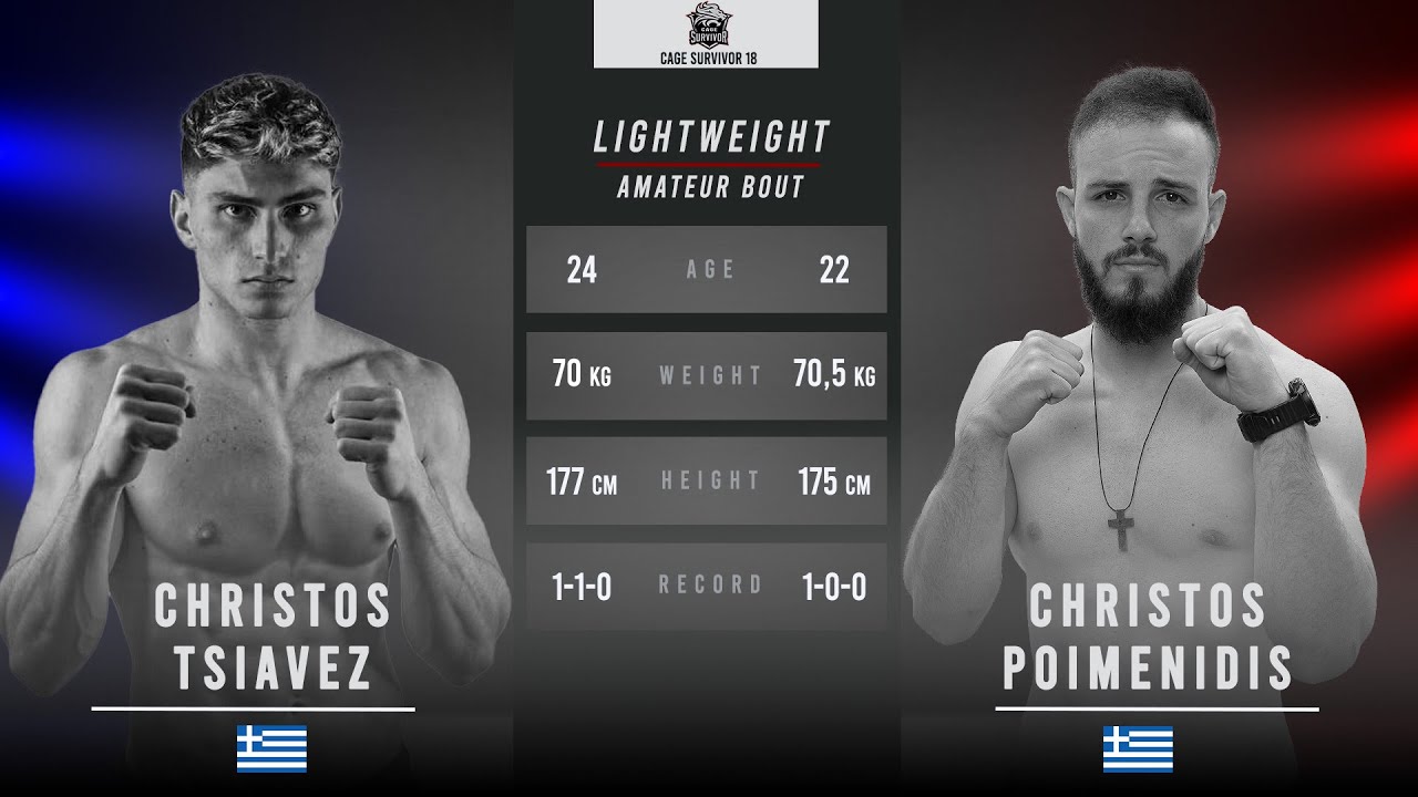 Cage Survivor 18: Christos Tsiavez vs. Christos Poimenidis Full Fight